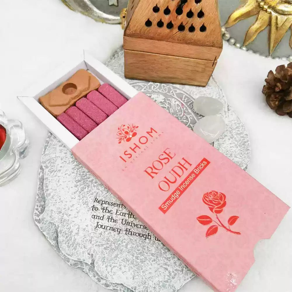 Rose Oudh - Smudge Incense Bricks