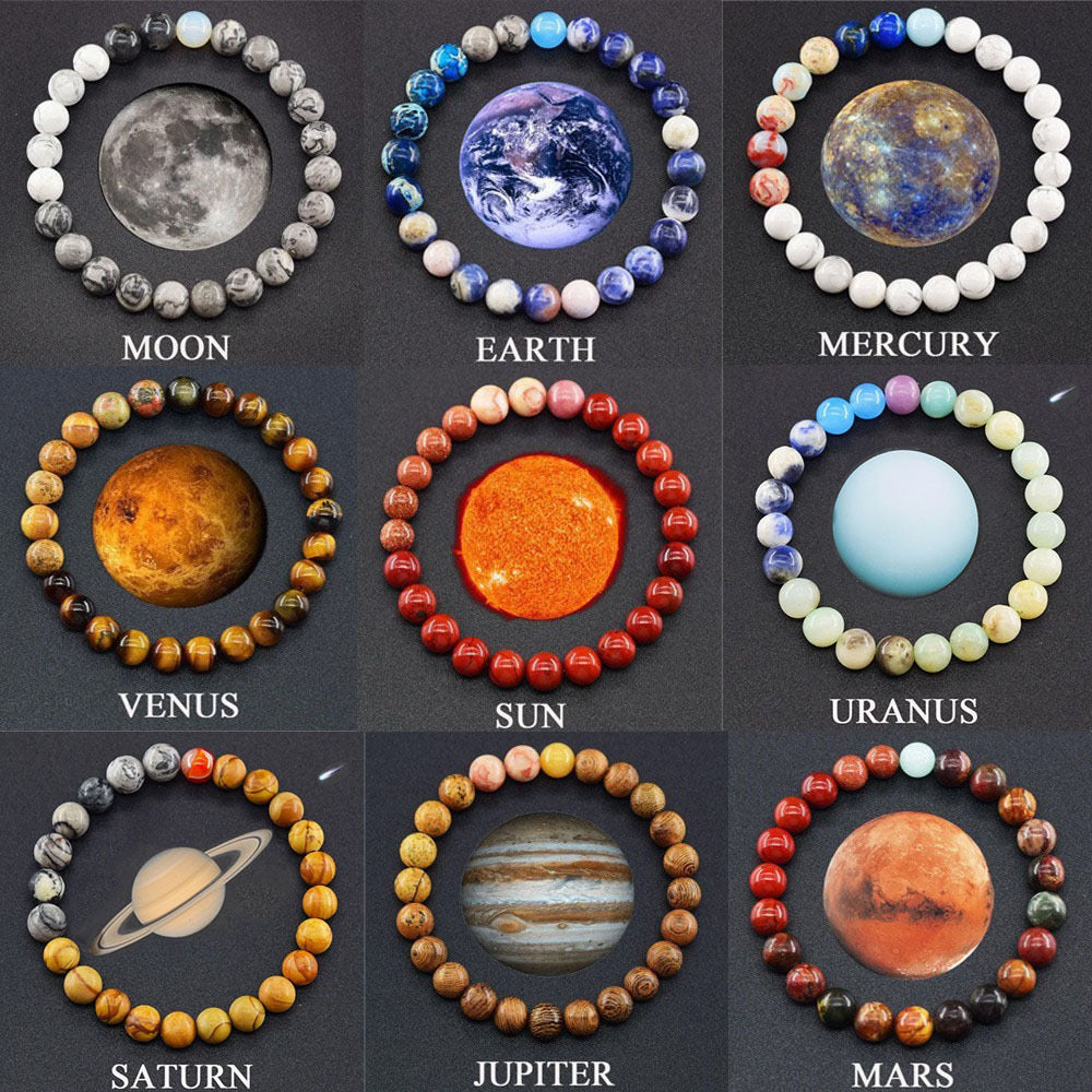 Galaxy-Themed Planet Bracelet Collection (All-in-one)