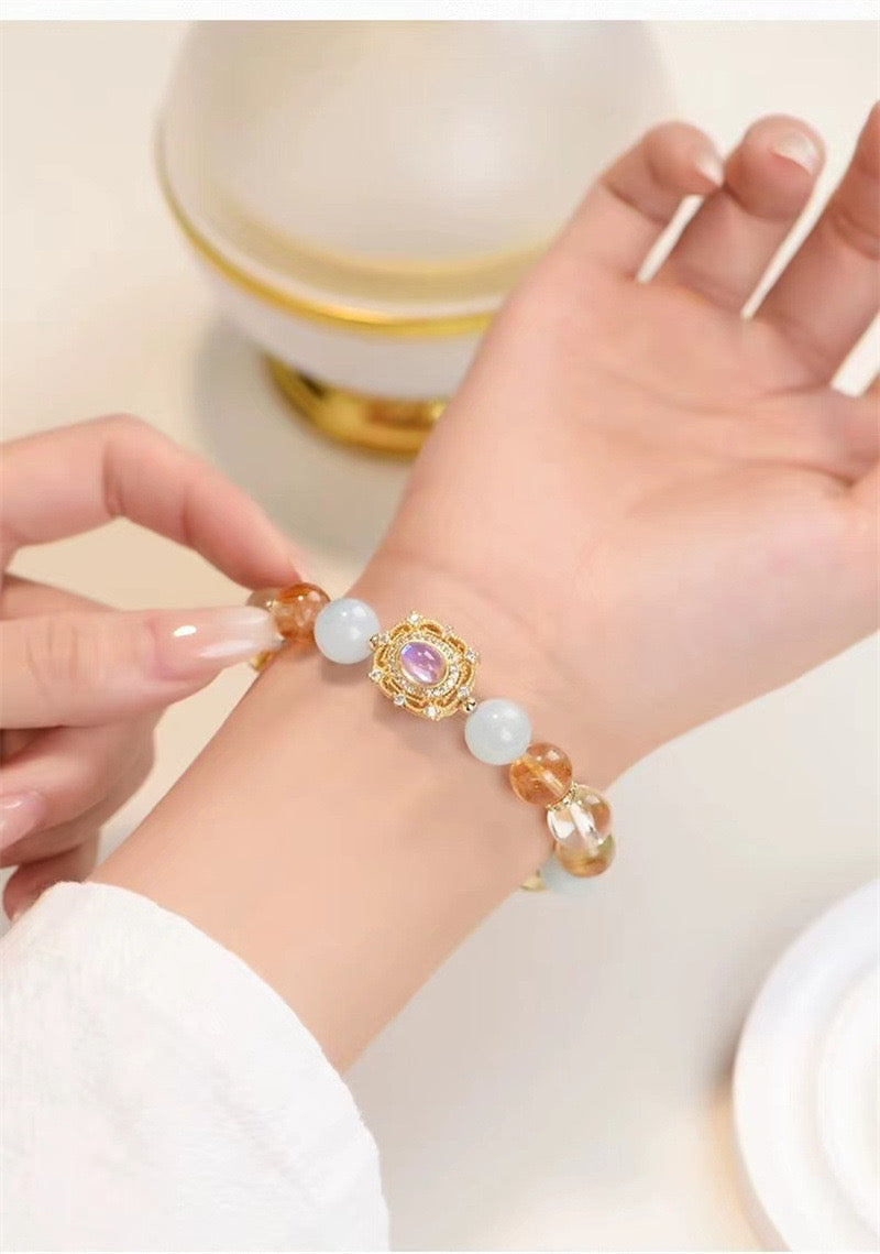 Natural Zodiac Crystal Bracelet