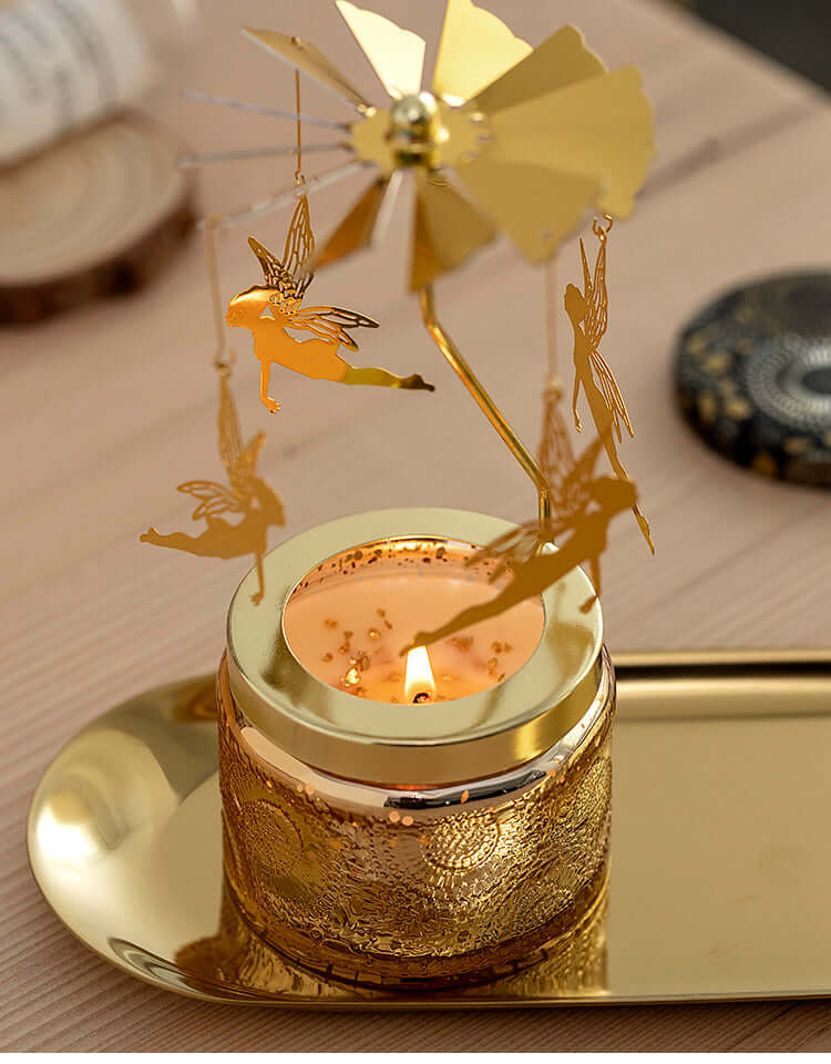 Rotating Relief Starry Carousel Candle Pure, Natural, Healthy, Organic Products