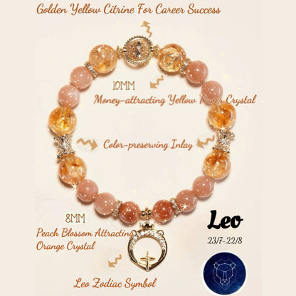 Natural Zodiac Crystal Bracelet [Scorpio (Oct 23 - Nov 21)]