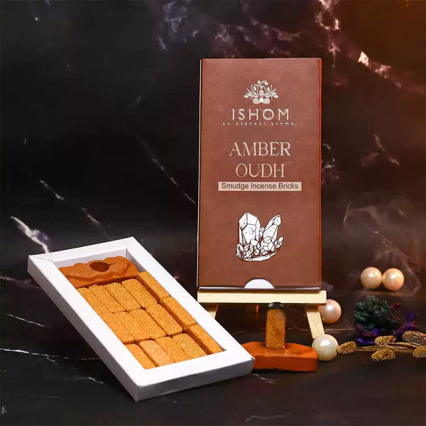 Amber Oudh - Smudge Incense Bricks